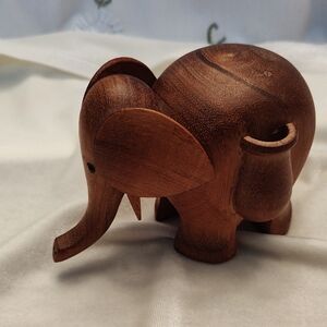 Handcrafted Wooden Elephant Figurine